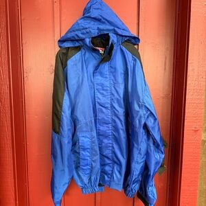 Marlboro Blue and Black Windbreaker Jacket